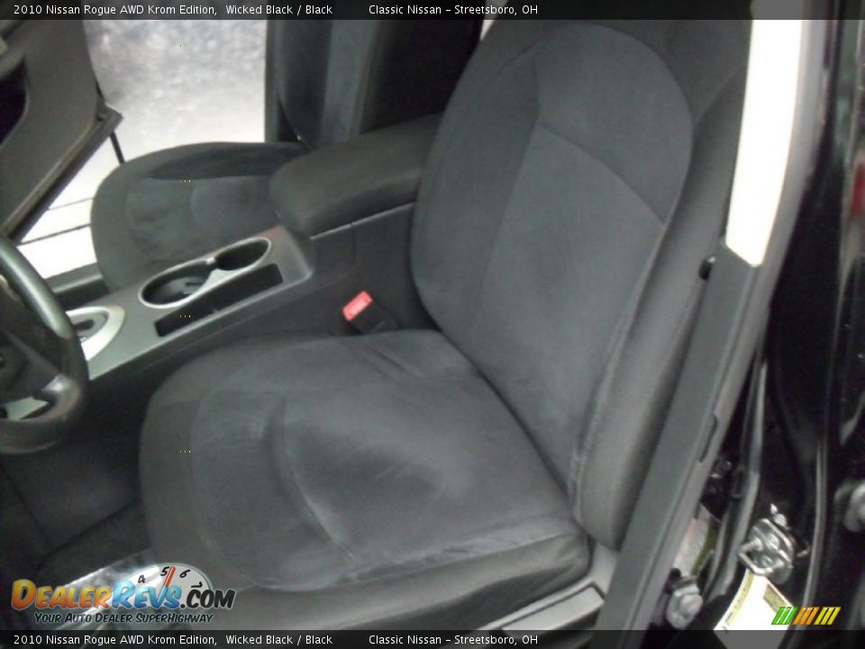 2010 Nissan Rogue AWD Krom Edition Wicked Black / Black Photo #9