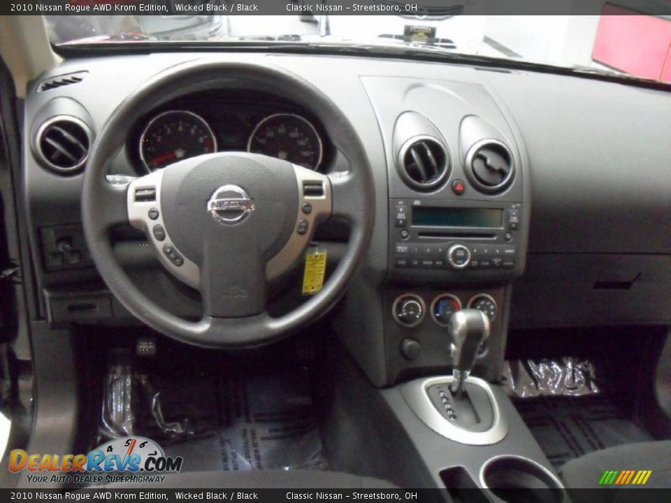 2010 Nissan Rogue AWD Krom Edition Wicked Black / Black Photo #10