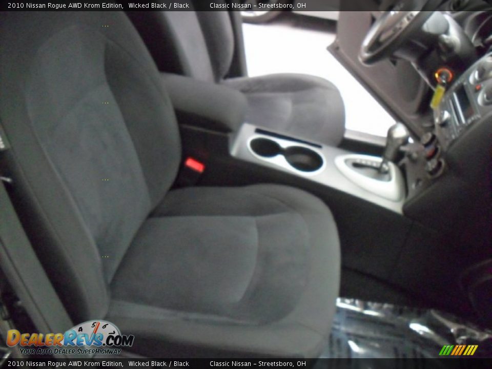 2010 Nissan Rogue AWD Krom Edition Wicked Black / Black Photo #11