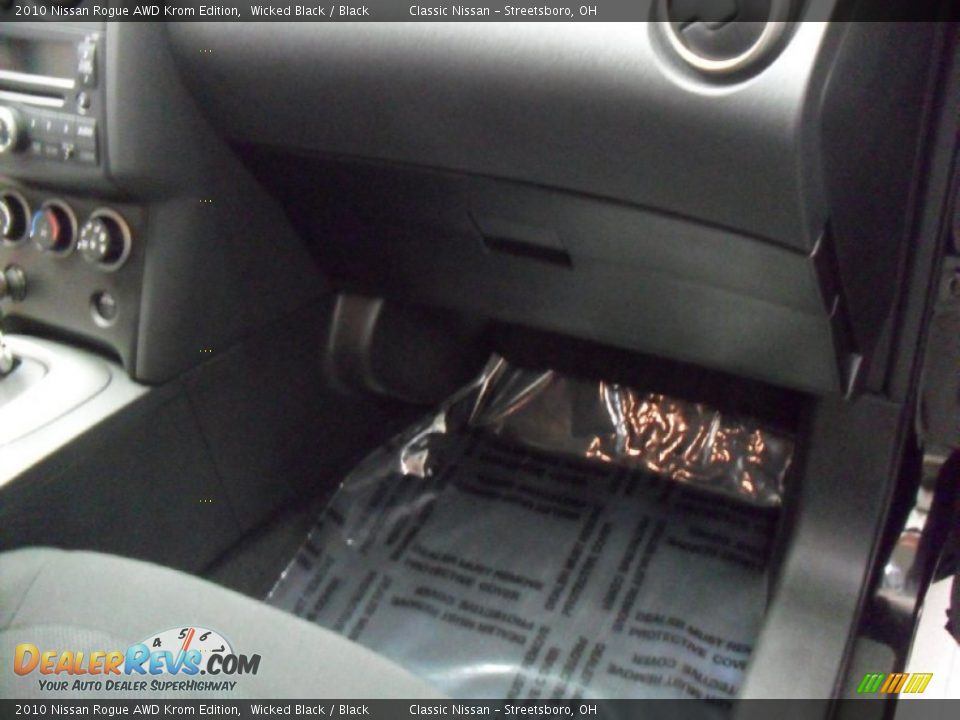 2010 Nissan Rogue AWD Krom Edition Wicked Black / Black Photo #12