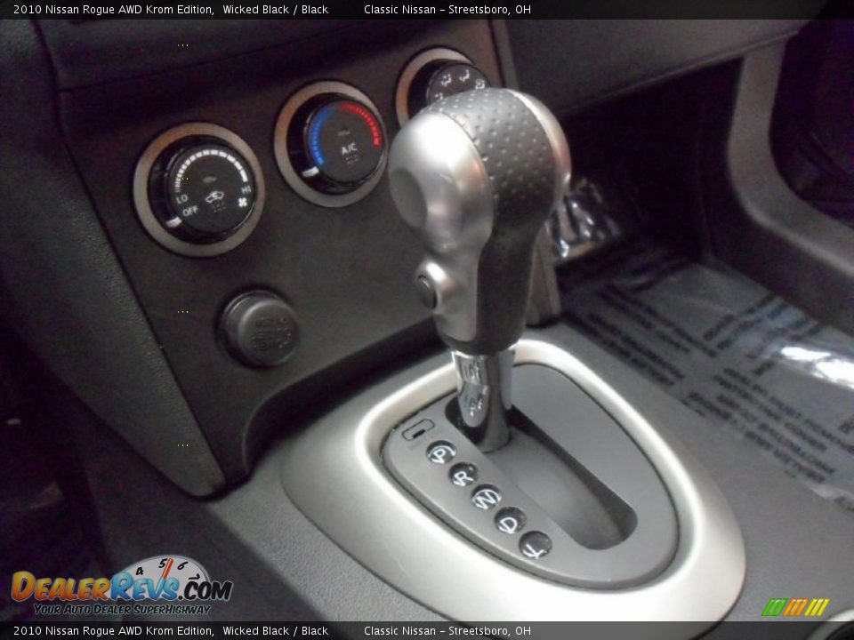 2010 Nissan Rogue AWD Krom Edition Wicked Black / Black Photo #13