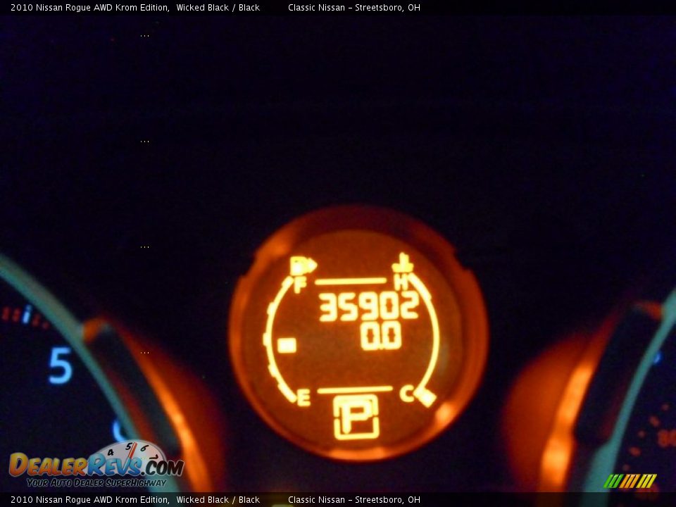 2010 Nissan Rogue AWD Krom Edition Wicked Black / Black Photo #15