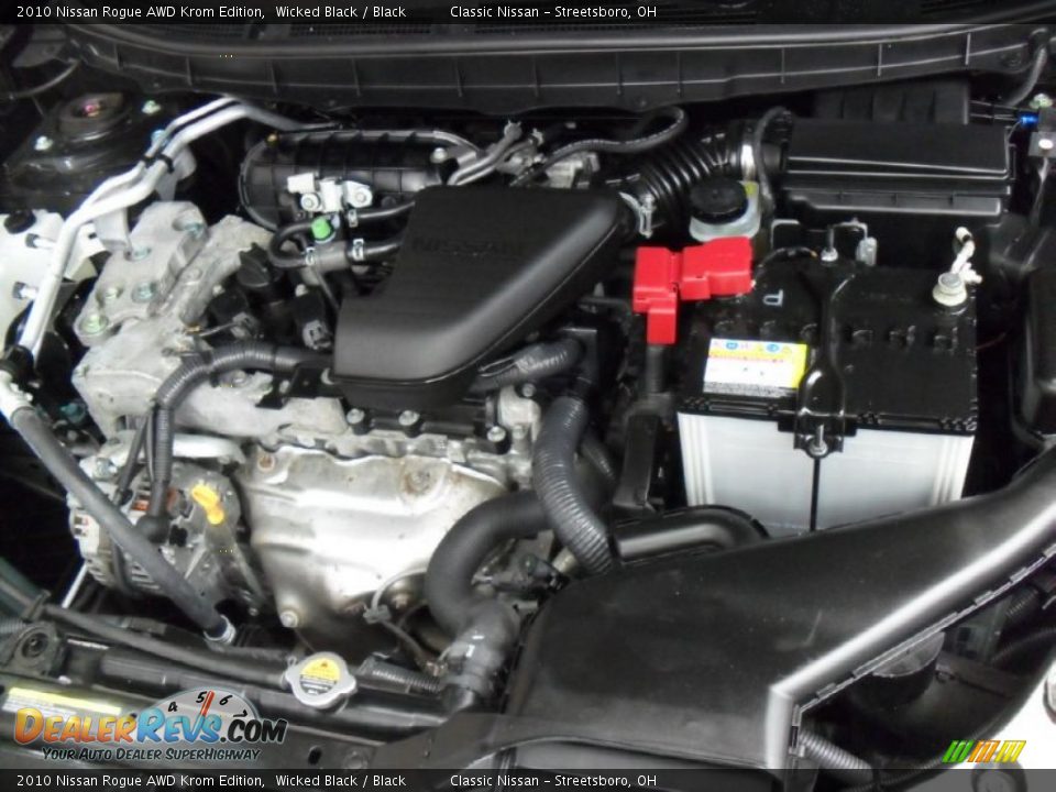 2010 Nissan Rogue AWD Krom Edition Wicked Black / Black Photo #17
