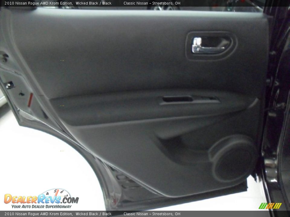 2010 Nissan Rogue AWD Krom Edition Wicked Black / Black Photo #18