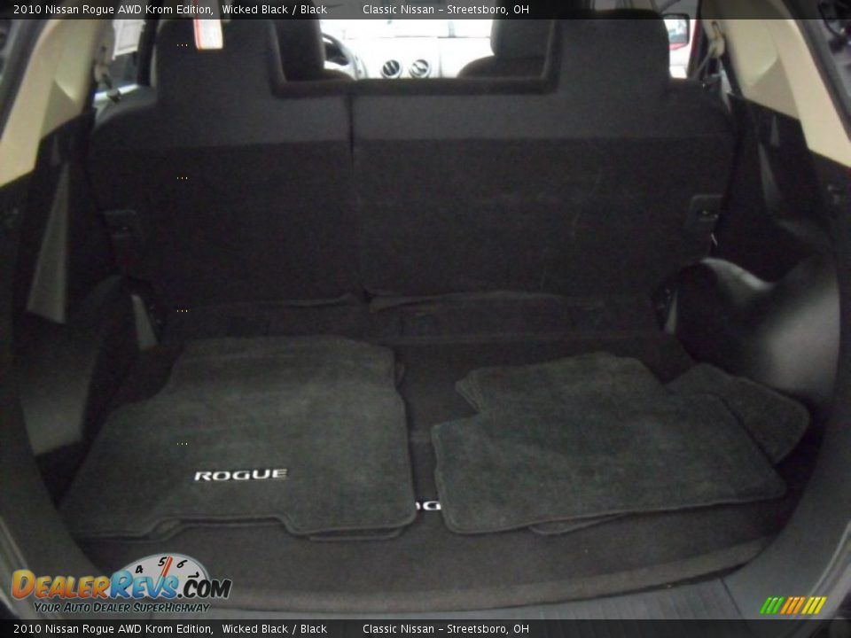 2010 Nissan Rogue AWD Krom Edition Wicked Black / Black Photo #22
