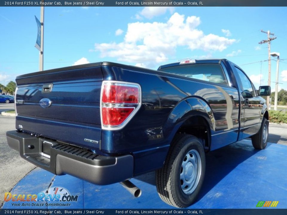 2014 Ford F150 XL Regular Cab Blue Jeans / Steel Grey Photo #3