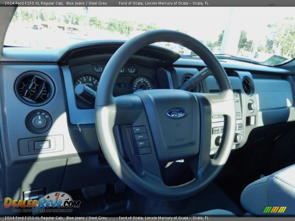 2014 Ford F150 XL Regular Cab Blue Jeans / Steel Grey Photo #7