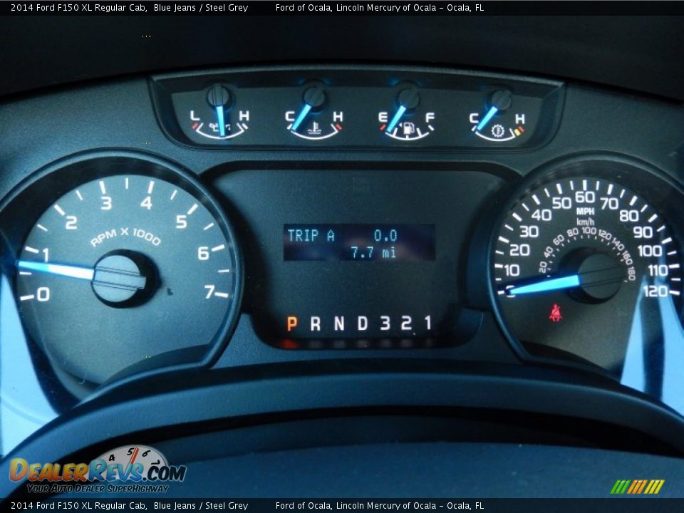 2014 Ford F150 XL Regular Cab Blue Jeans / Steel Grey Photo #8