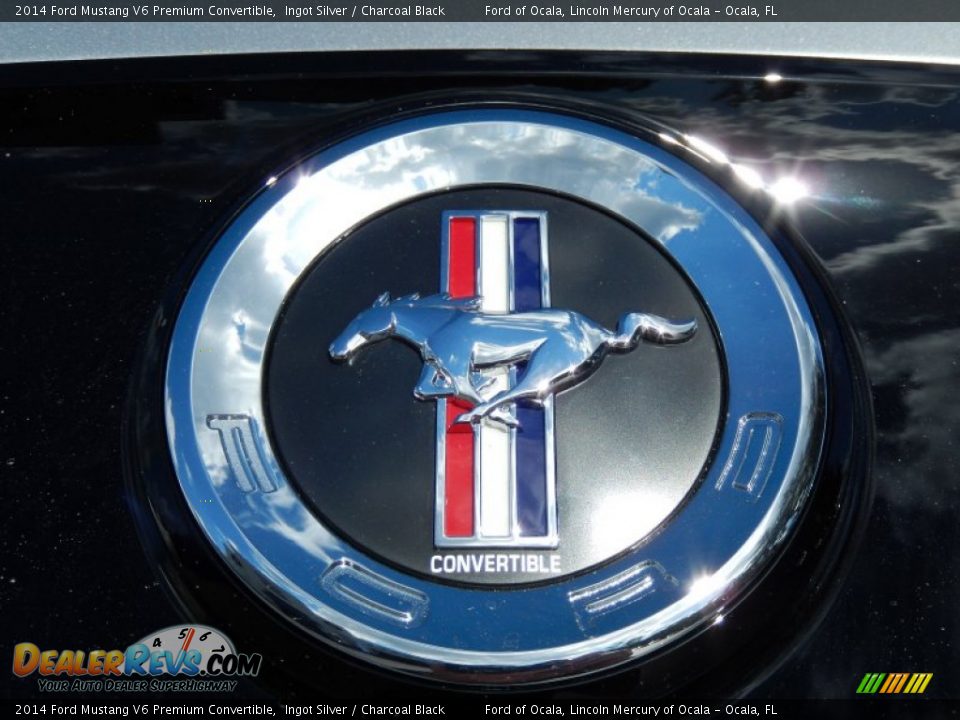 2014 Ford Mustang V6 Premium Convertible Ingot Silver / Charcoal Black Photo #5