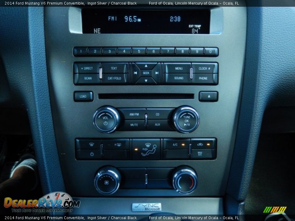 2014 Ford Mustang V6 Premium Convertible Ingot Silver / Charcoal Black Photo #11
