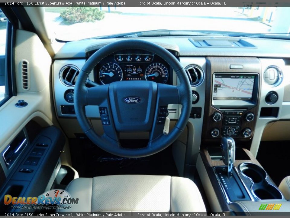 Dashboard of 2014 Ford F150 Lariat SuperCrew 4x4 Photo #9