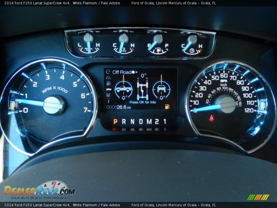 2014 Ford F150 Lariat SuperCrew 4x4 Gauges Photo #10