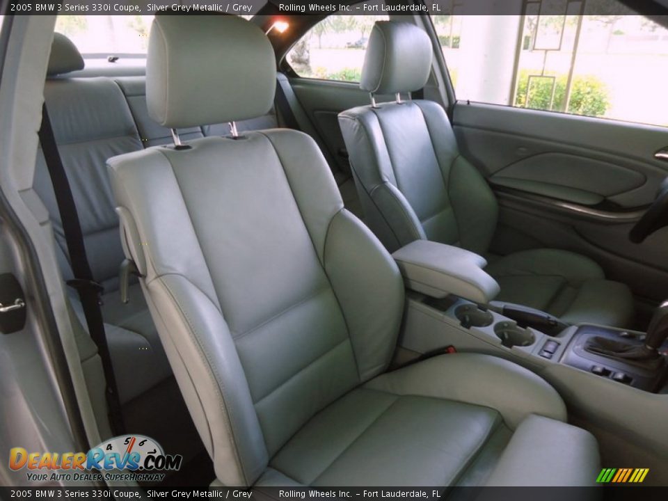 2005 BMW 3 Series 330i Coupe Silver Grey Metallic / Grey Photo #6
