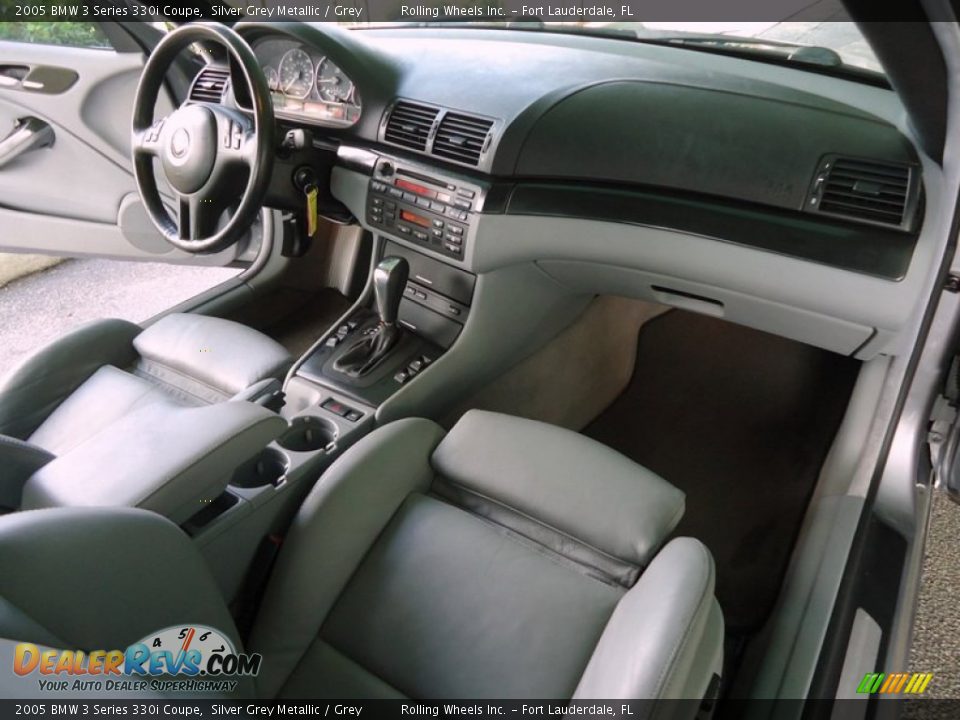 2005 BMW 3 Series 330i Coupe Silver Grey Metallic / Grey Photo #10