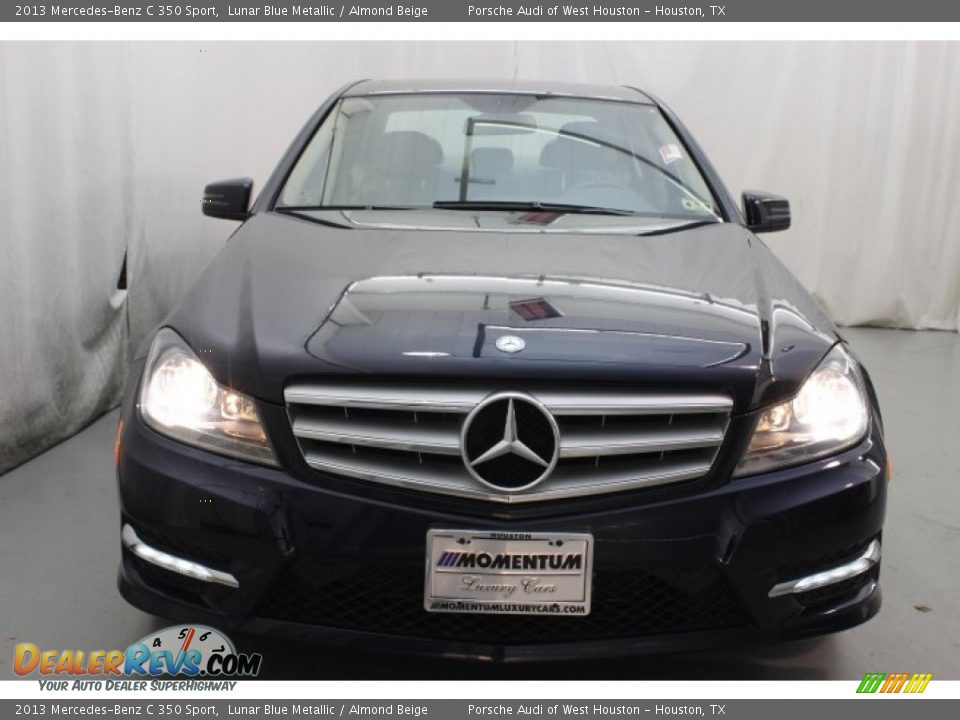 2013 Mercedes-Benz C 350 Sport Lunar Blue Metallic / Almond Beige Photo #2
