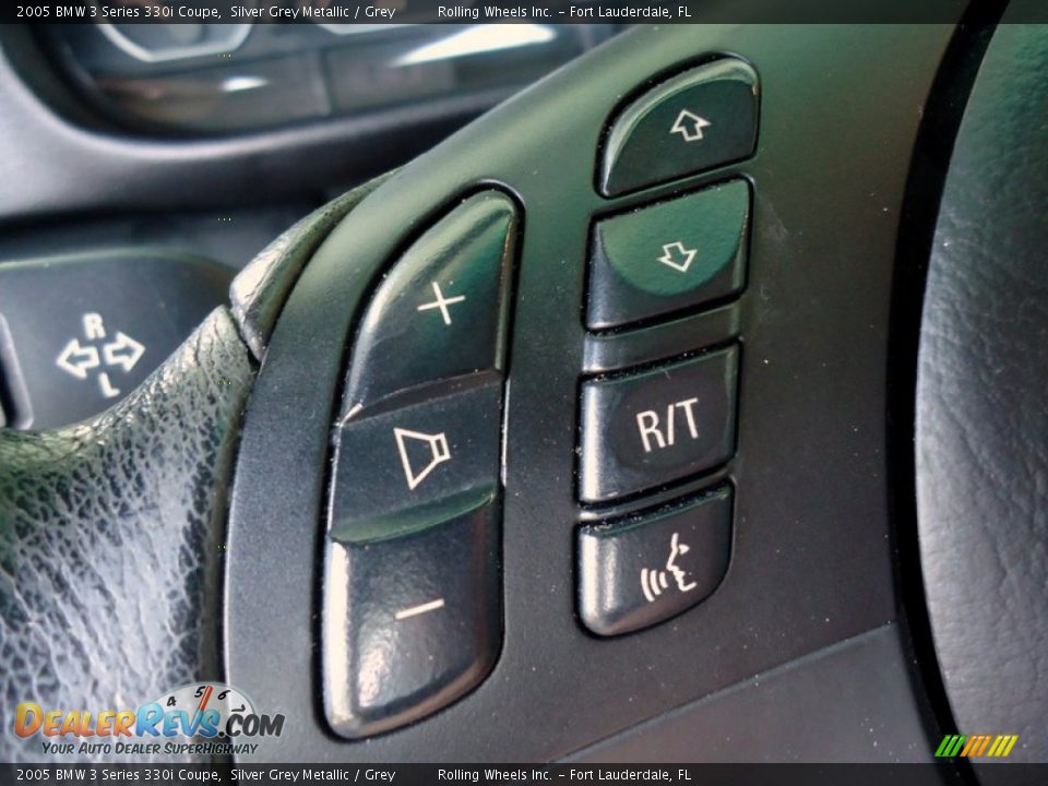 2005 BMW 3 Series 330i Coupe Silver Grey Metallic / Grey Photo #12