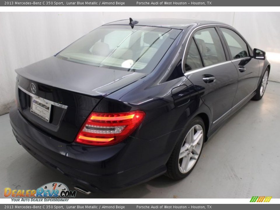 2013 Mercedes-Benz C 350 Sport Lunar Blue Metallic / Almond Beige Photo #6