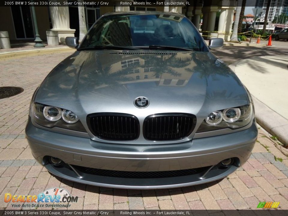 2005 BMW 3 Series 330i Coupe Silver Grey Metallic / Grey Photo #15