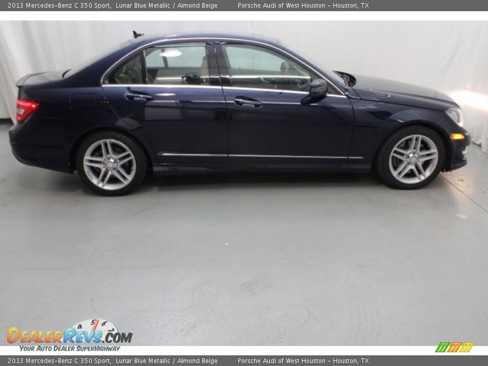 2013 Mercedes-Benz C 350 Sport Lunar Blue Metallic / Almond Beige Photo #7