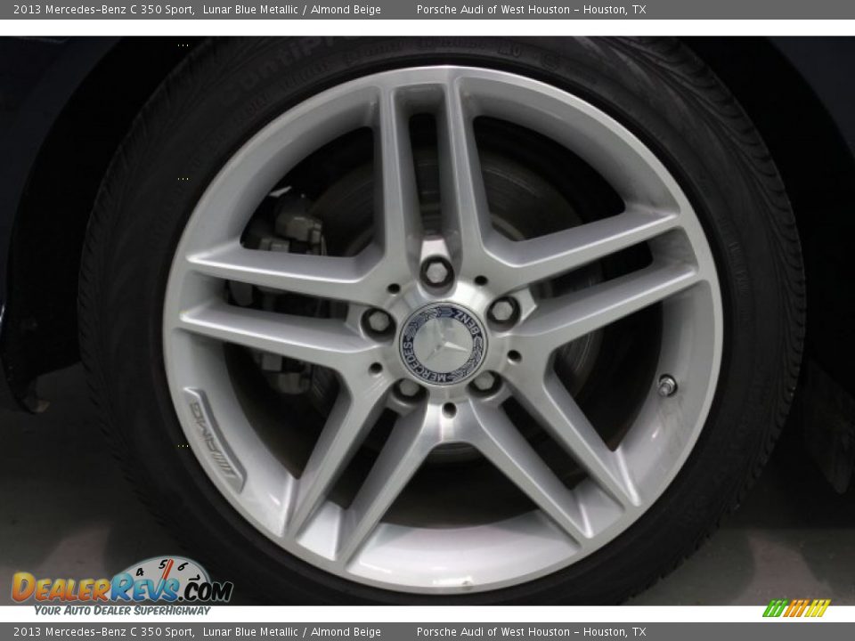 2013 Mercedes-Benz C 350 Sport Lunar Blue Metallic / Almond Beige Photo #8