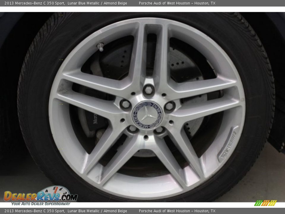 2013 Mercedes-Benz C 350 Sport Lunar Blue Metallic / Almond Beige Photo #9