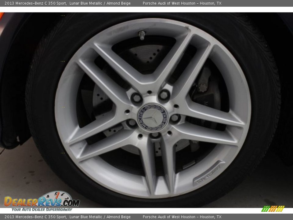 2013 Mercedes-Benz C 350 Sport Lunar Blue Metallic / Almond Beige Photo #10