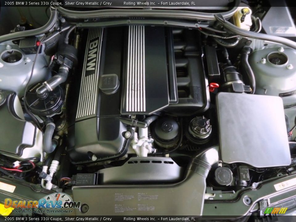 2005 BMW 3 Series 330i Coupe Silver Grey Metallic / Grey Photo #18