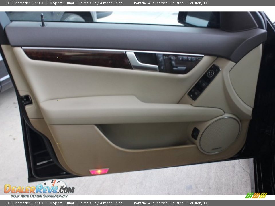 2013 Mercedes-Benz C 350 Sport Lunar Blue Metallic / Almond Beige Photo #12