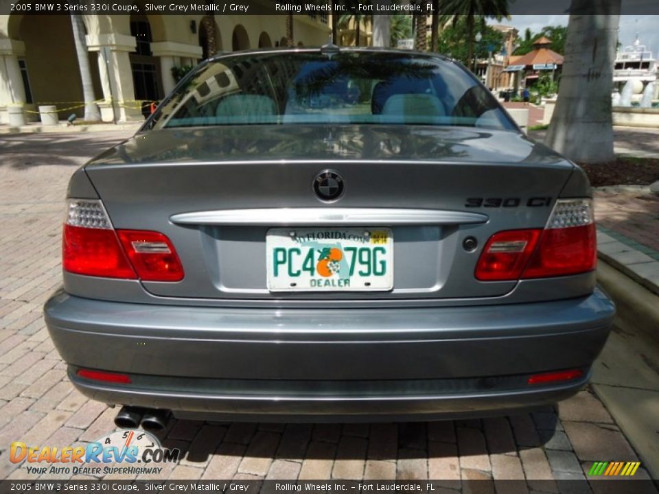 2005 BMW 3 Series 330i Coupe Silver Grey Metallic / Grey Photo #21