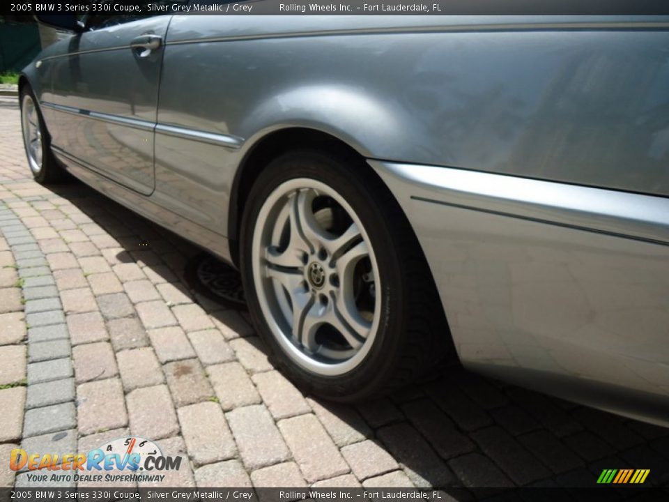2005 BMW 3 Series 330i Coupe Silver Grey Metallic / Grey Photo #22