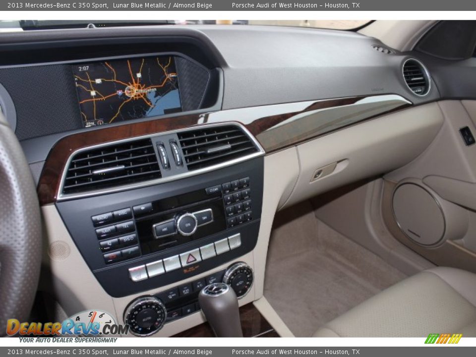 2013 Mercedes-Benz C 350 Sport Lunar Blue Metallic / Almond Beige Photo #17