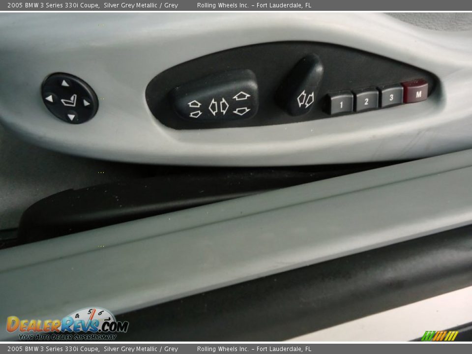 2005 BMW 3 Series 330i Coupe Silver Grey Metallic / Grey Photo #26