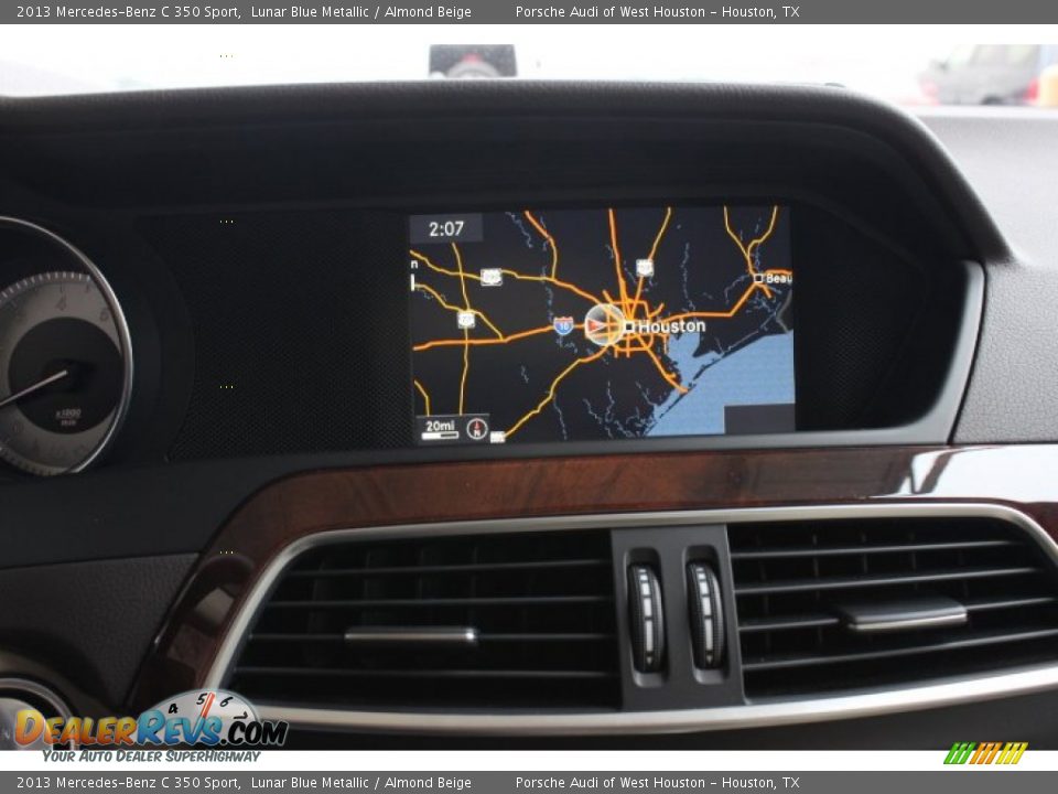 2013 Mercedes-Benz C 350 Sport Lunar Blue Metallic / Almond Beige Photo #23