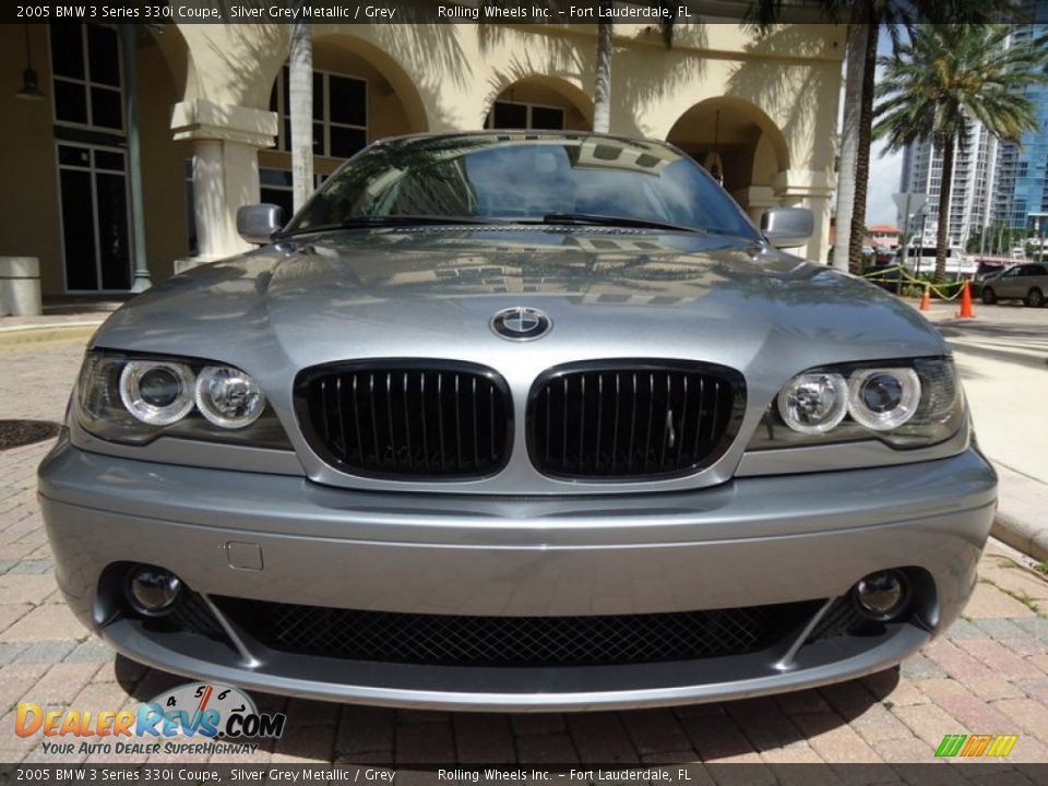 2005 BMW 3 Series 330i Coupe Silver Grey Metallic / Grey Photo #29