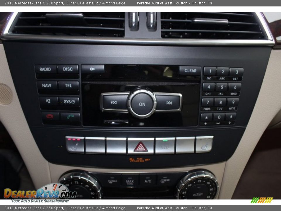 2013 Mercedes-Benz C 350 Sport Lunar Blue Metallic / Almond Beige Photo #26