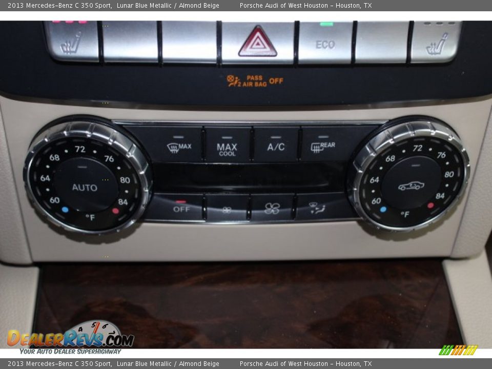 2013 Mercedes-Benz C 350 Sport Lunar Blue Metallic / Almond Beige Photo #27