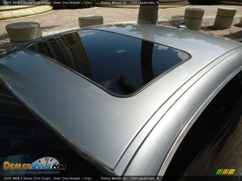 2005 BMW 3 Series 330i Coupe Silver Grey Metallic / Grey Photo #30