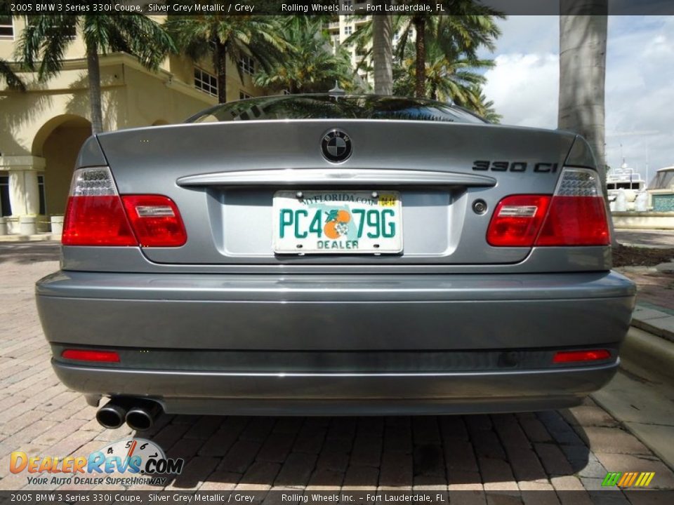 2005 BMW 3 Series 330i Coupe Silver Grey Metallic / Grey Photo #31