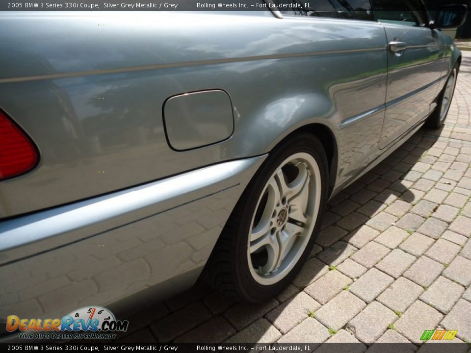 2005 BMW 3 Series 330i Coupe Silver Grey Metallic / Grey Photo #32