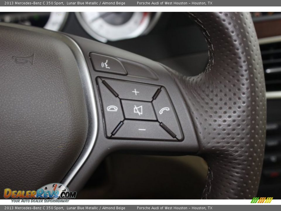 2013 Mercedes-Benz C 350 Sport Lunar Blue Metallic / Almond Beige Photo #30