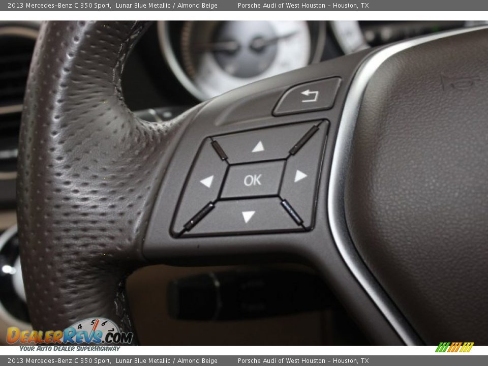 2013 Mercedes-Benz C 350 Sport Lunar Blue Metallic / Almond Beige Photo #31
