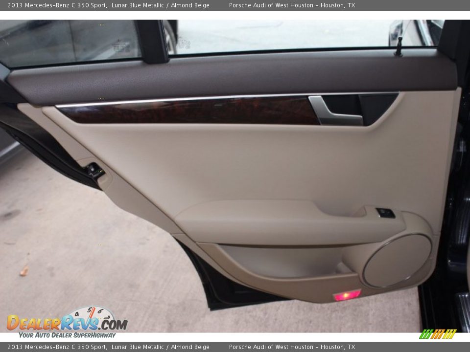 2013 Mercedes-Benz C 350 Sport Lunar Blue Metallic / Almond Beige Photo #33
