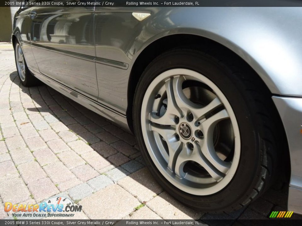 2005 BMW 3 Series 330i Coupe Silver Grey Metallic / Grey Photo #35