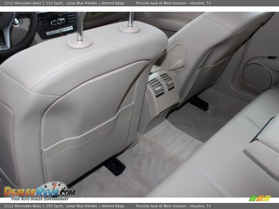 2013 Mercedes-Benz C 350 Sport Lunar Blue Metallic / Almond Beige Photo #34