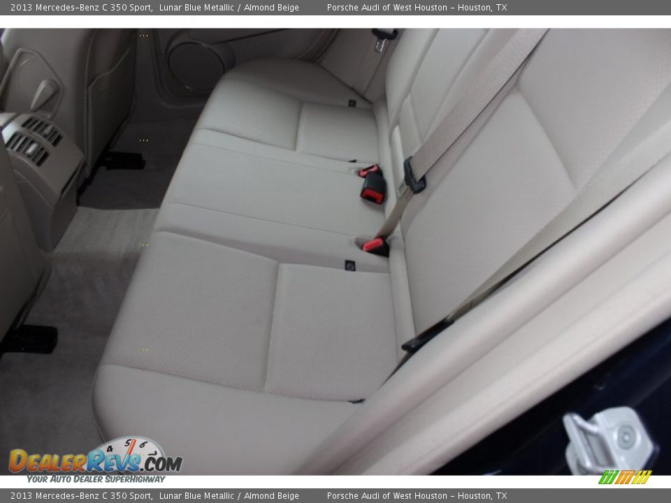 2013 Mercedes-Benz C 350 Sport Lunar Blue Metallic / Almond Beige Photo #35