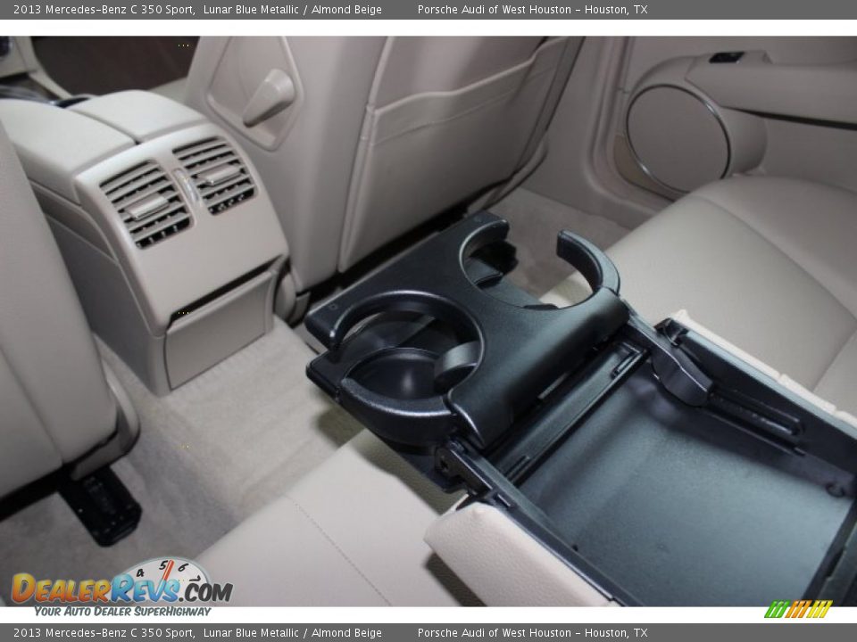 2013 Mercedes-Benz C 350 Sport Lunar Blue Metallic / Almond Beige Photo #36