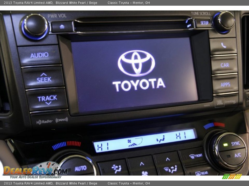 2013 Toyota RAV4 Limited AWD Blizzard White Pearl / Beige Photo #9