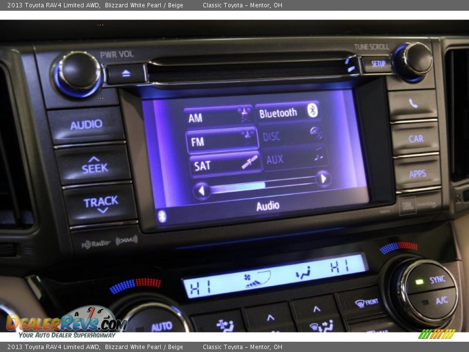 2013 Toyota RAV4 Limited AWD Blizzard White Pearl / Beige Photo #10