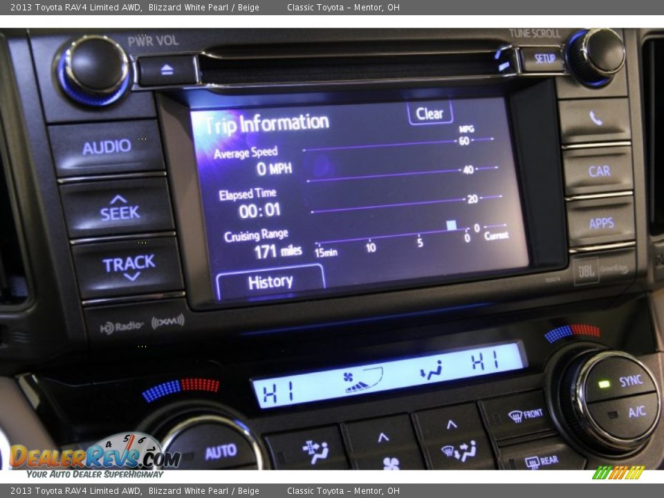 2013 Toyota RAV4 Limited AWD Blizzard White Pearl / Beige Photo #12