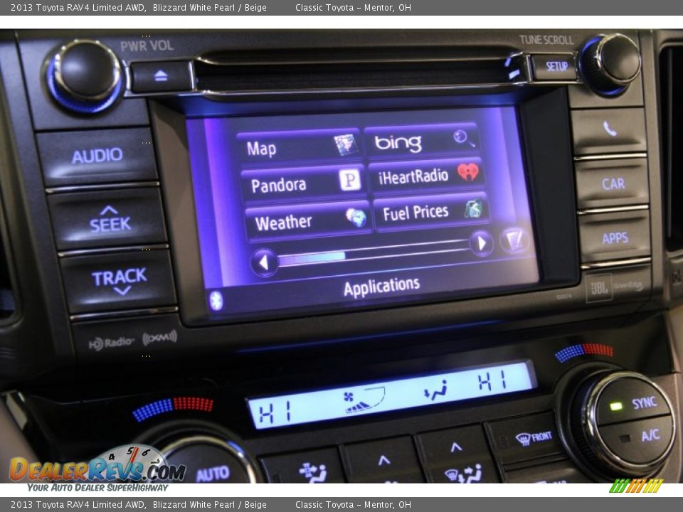 2013 Toyota RAV4 Limited AWD Blizzard White Pearl / Beige Photo #13